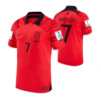 Camisa de time de futebol Coreia do Sul Son Heung-min #7 Replicas 1º Equipamento Mundo 2022 Manga Curta
